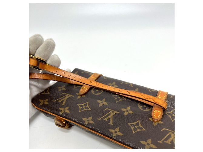 Louis Vuitton M51159 Monogram Canvas Pochette Marel Tasche Braun Monogramm - Ansicht 10