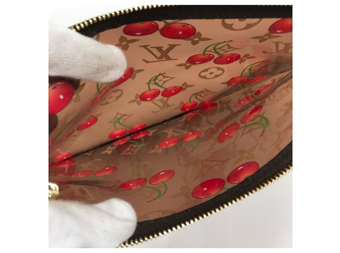 Bolso de Hombro Louis Vuitton Monogram On the Go GM Castaño Roja Monograma - vista 13