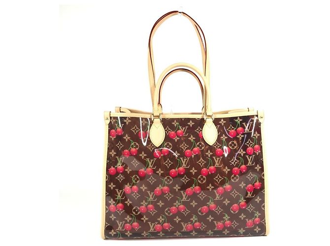 Bolso de Hombro Louis Vuitton Monogram On the Go GM Castaño Roja Monograma - vista 2