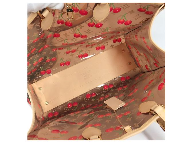 Bolso de Hombro Louis Vuitton Monogram On the Go GM Castaño Roja Monograma - vista 9