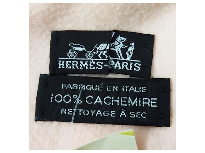 Stola 100% Cashmere Hermès Rosa - vista 8