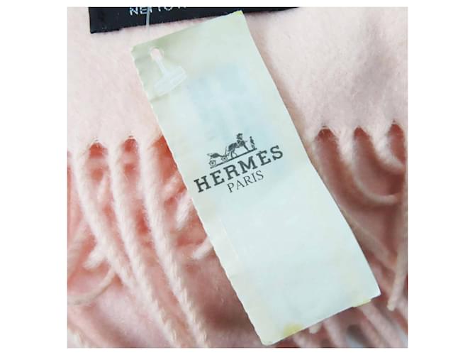 Stola 100% Cashmere Hermès Rosa - vista 9