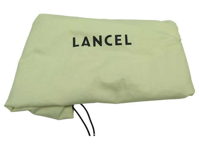 BOLSO LANCEL LISON A07894 DE CUERO GRANEADO BURDEOS CON BANDOLERA - vista 16