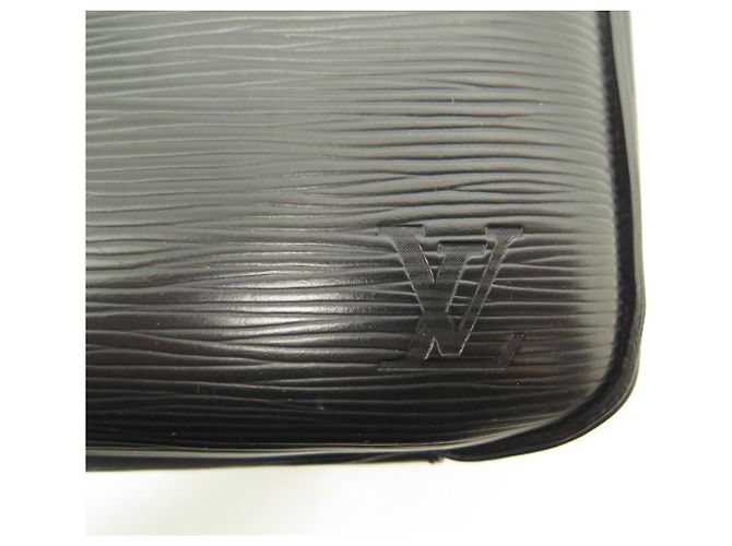 BORSA LOUIS VUITTON PORTADOCUMENTI M54092 IN PELLE EPI NERA Nero - vista 11