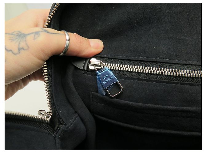 NUOVA CARTELLA LOUIS VUITTON DAMIER COBALT N41347 Blu - vista 11