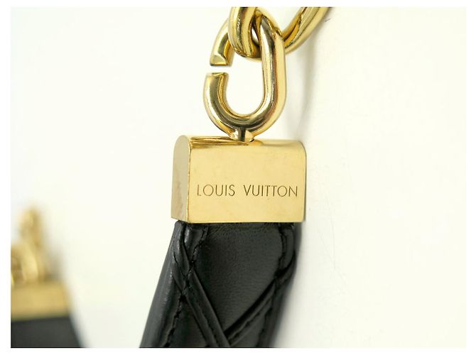 LOUIS VUITTON GO-14 MM MALLETAGE SCHWARZE LEDERUMHÄNGETASCHE - Ansicht 16