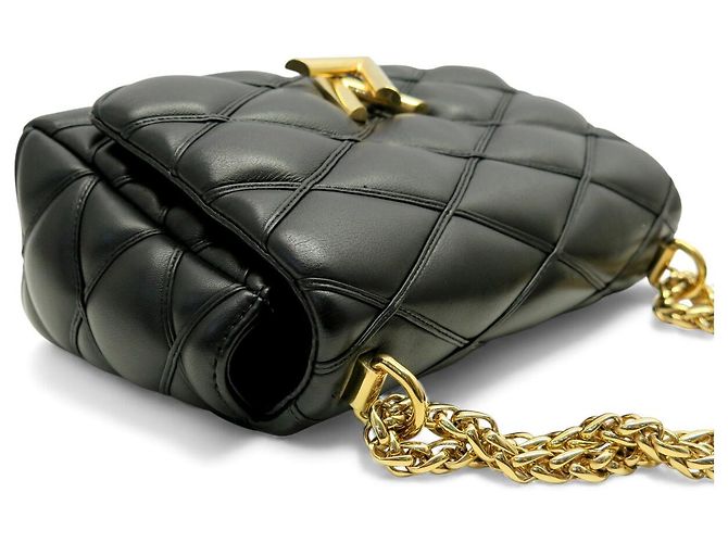 LOUIS VUITTON GO-14 MM MALLETAGE SCHWARZE LEDERUMHÄNGETASCHE - Ansicht 4
