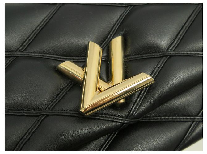 LOUIS VUITTON GO-14 MM MALLETAGE SCHWARZE LEDERUMHÄNGETASCHE - Ansicht 5