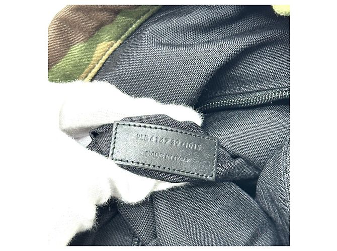Yves Saint Laurent Camouflage Rucksack Grün - Ansicht 12