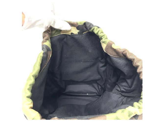 Yves Saint Laurent Camouflage Rucksack Grün - Ansicht 13