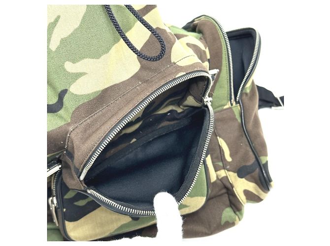 Yves Saint Laurent Camouflage Rucksack Grün - Ansicht 15