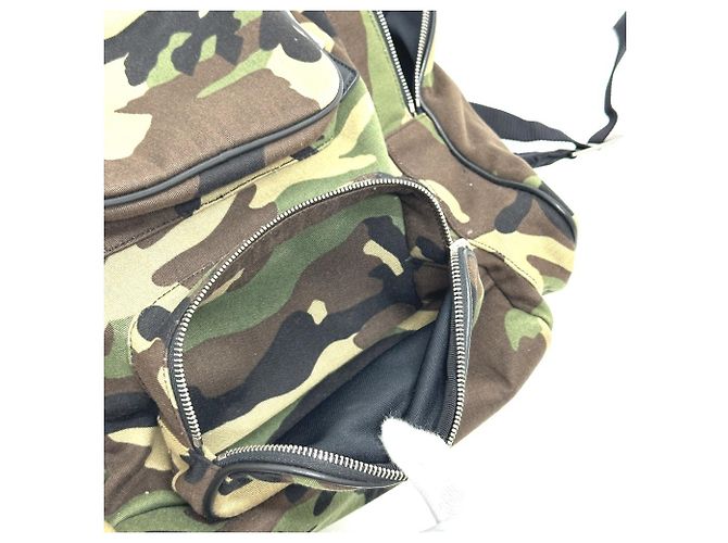 Yves Saint Laurent Camouflage Rucksack Grün - Ansicht 16
