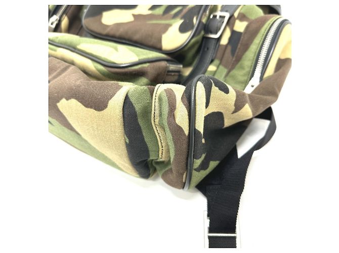 Yves Saint Laurent Camouflage Rucksack Grün - Ansicht 4