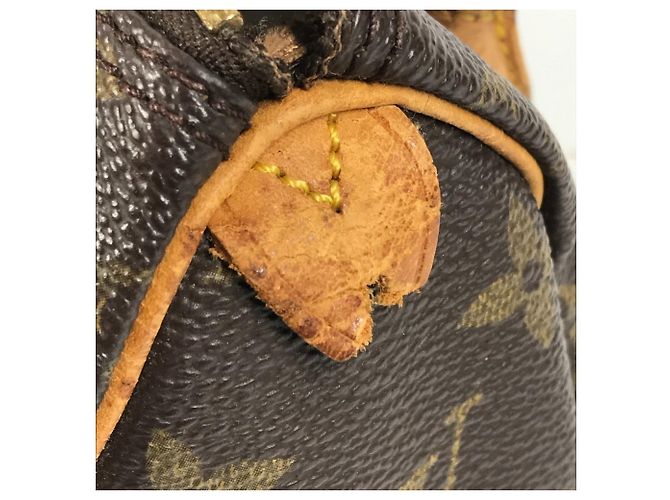 Borsa Mini Speedy Monogramma Louis Vuitton Marrone - vista 14