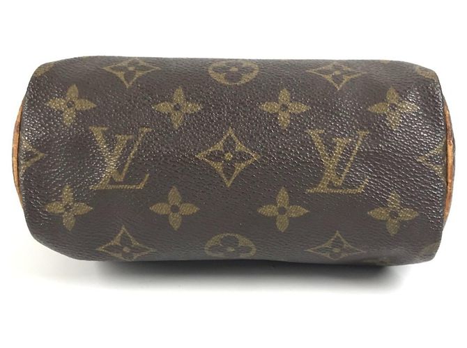 Borsa Mini Speedy Monogramma Louis Vuitton Marrone - vista 5