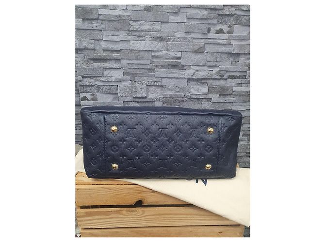 Louis Vuitton Artsy MM Couro Empreinte Marinho Vermelho Azul - vista 7