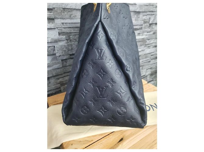 Louis Vuitton Artsy MM Couro Empreinte Marinho Vermelho Azul - vista 8