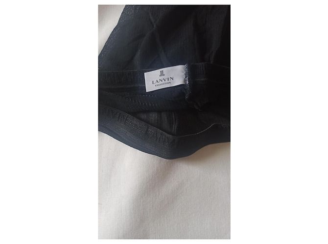 Pack de 5 medias Lanvin negras talla L Negro - vista 8