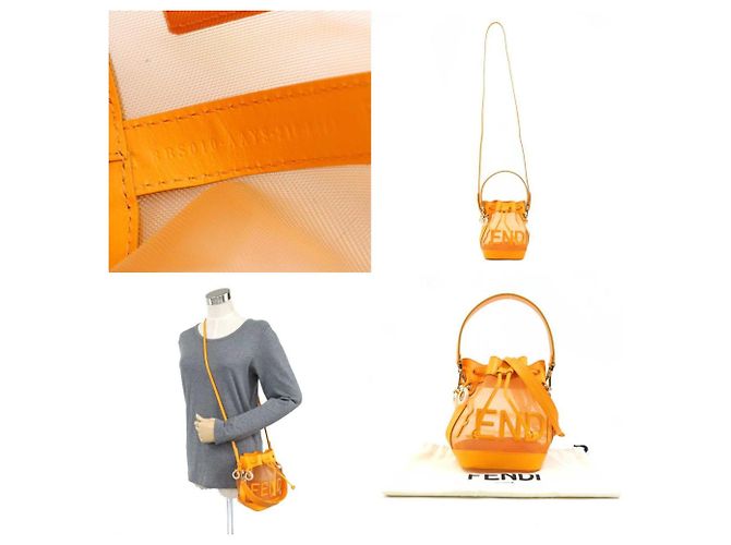 Mini borsa Mon Tresor di Fendi Arancione - vista 5