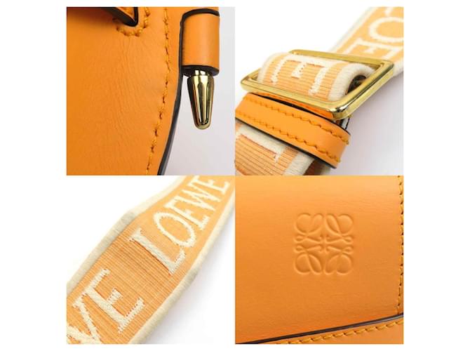 Borsa a Spalla Loewe Gate Dual Mini Arancione - vista 4