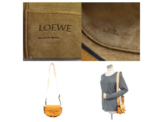 Borsa a Spalla Loewe Gate Dual Mini Arancione - vista 5