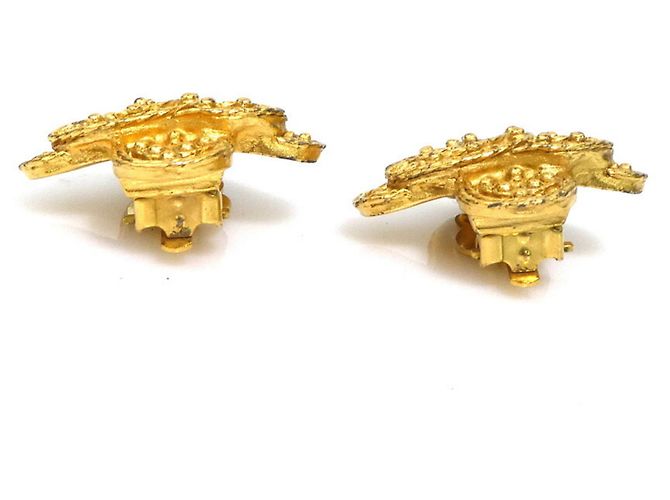 Chanel Coco Mark Clip Ohrringe Golden - Ansicht 3