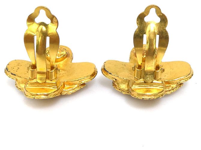 Chanel Coco Mark Clip Ohrringe Golden - Ansicht 4