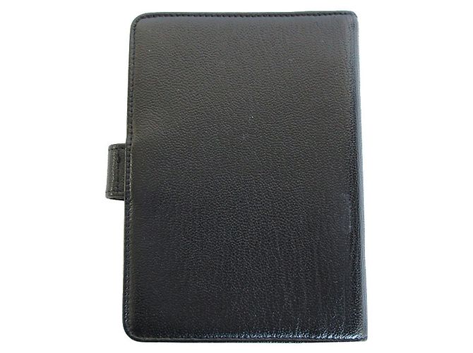 Housse de carnet en cuir Chanel Coco Mark Noir - vue 2