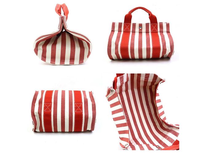 Hermès Cannes PM Handtasche Rot Roh - Ansicht 2