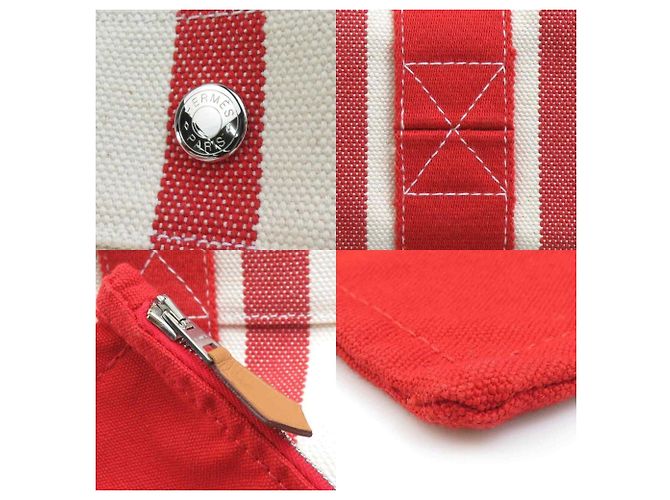 Hermès Cannes PM Handtasche Rot Roh - Ansicht 4