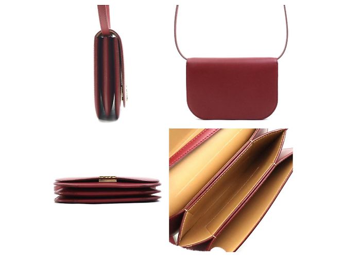 Loewe Goya Leder Schultertasche Rot - Ansicht 2