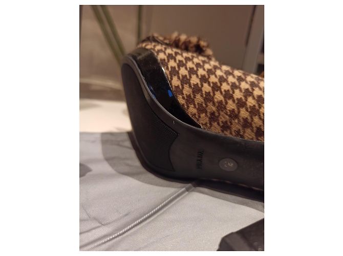 Tacchi Prada in finta pelliccia nero marrone 35 Marrone chiaro Marrone scuro - vista 5