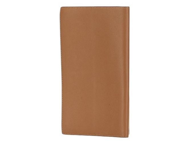 Capa de bloco de notas Hermès EA Zip PM em couro Swift Etoupe Taupe - vista 2