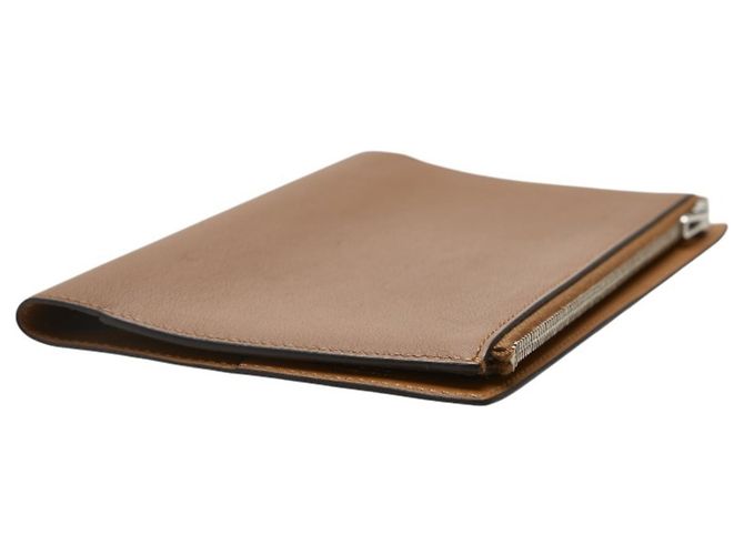 Capa de bloco de notas Hermès EA Zip PM em couro Swift Etoupe Taupe - vista 4