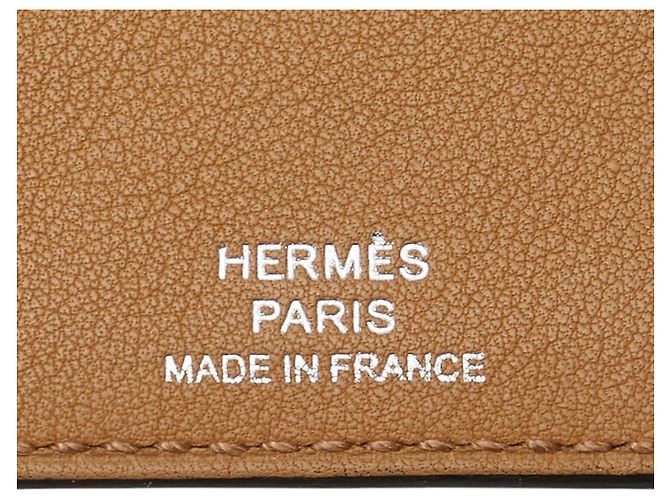 Capa de bloco de notas Hermès EA Zip PM em couro Swift Etoupe Taupe - vista 9