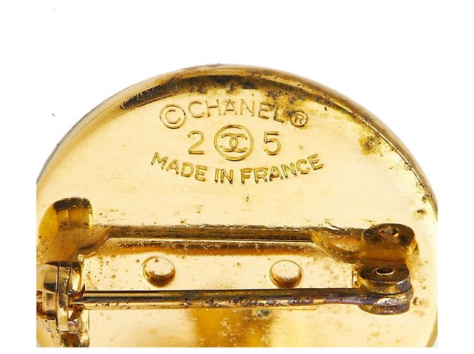 Spilla Chanel 31 Rue Cambon Coco Mark Matelassé D'oro - vista 4