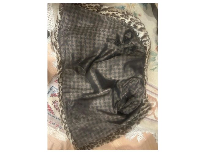 Autre Marque Jaqueta Biker de Pele Marrom Bege - vista 8