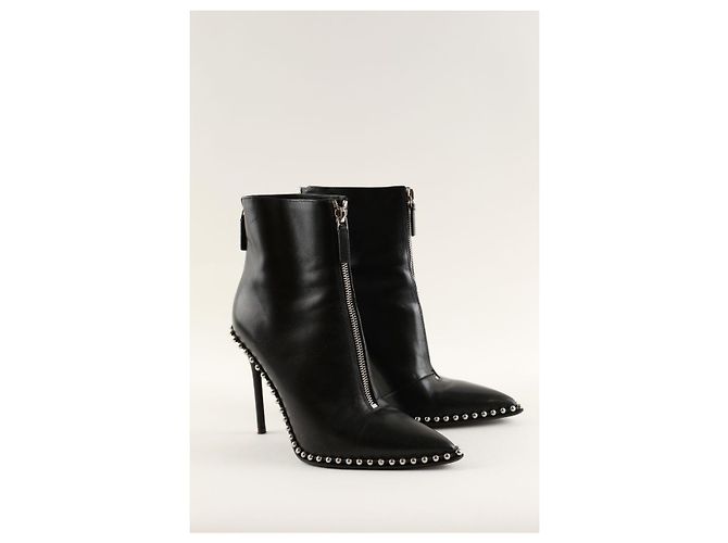 Alexander Wang Botas de cuero negro - vista 3