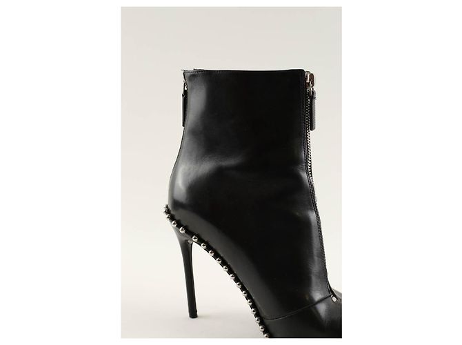 Alexander Wang Botas de cuero negro - vista 4