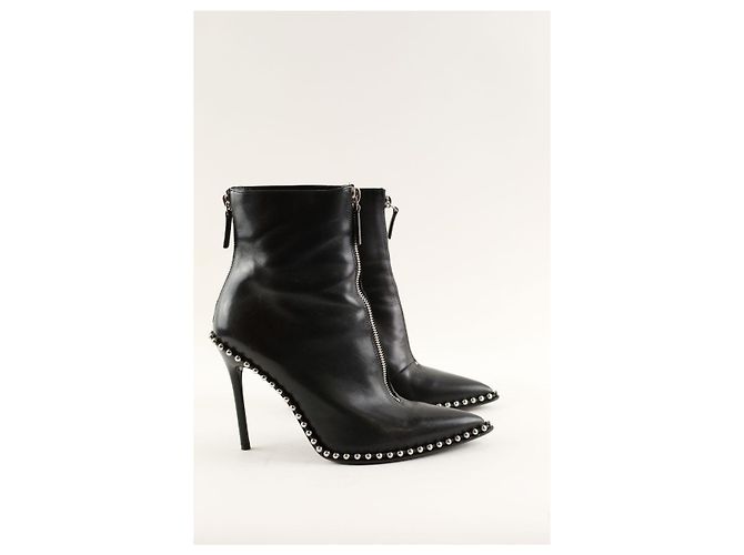 Alexander Wang Botas de cuero negro - vista 3