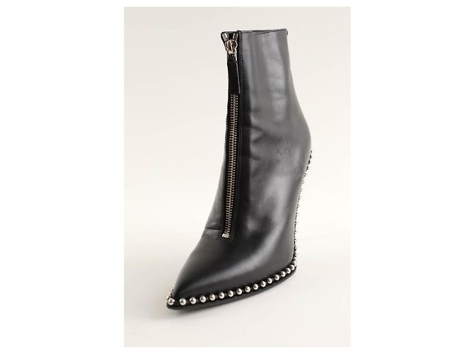 Alexander Wang Botas de cuero negro - vista 4