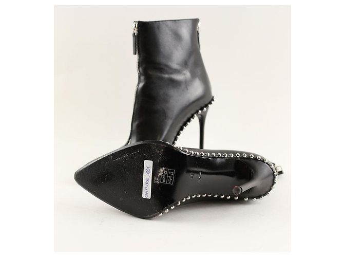 Alexander Wang Botas de cuero negro - vista 6