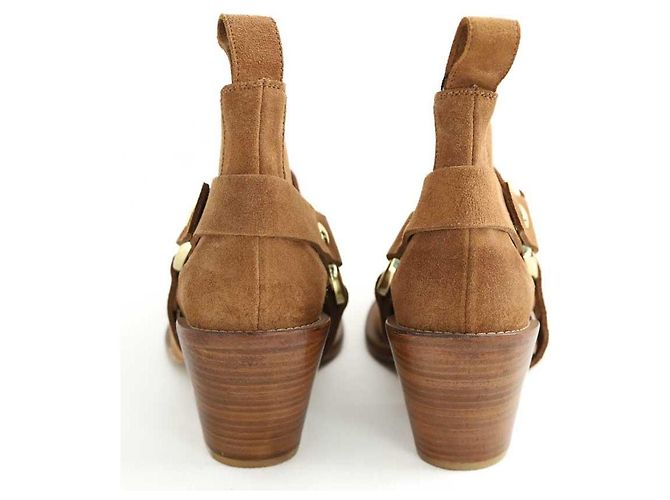 Zadig & Voltaire Botas western de ante camel Camello - vista 2