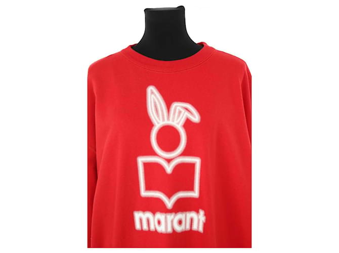 Isabel Marant Sudadera de algodón roja - vista 2