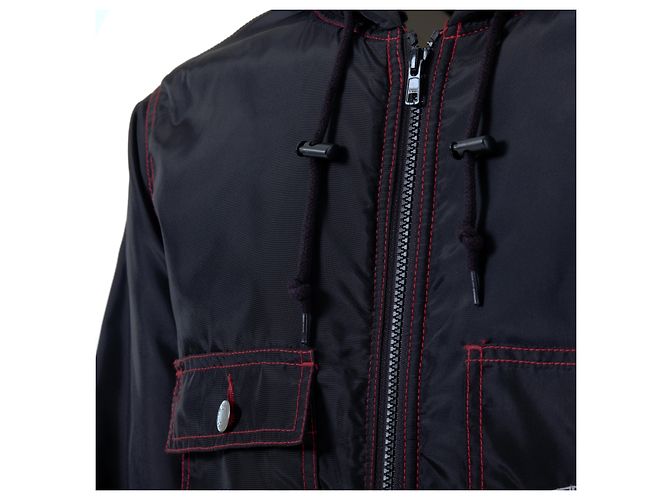 Giacca in nylon foderata in Sherpa Supreme Nero - vista 4