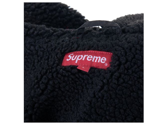 Giacca in nylon foderata in Sherpa Supreme Nero - vista 6