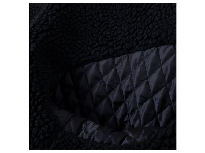 Giacca in nylon foderata in Sherpa Supreme Nero - vista 7