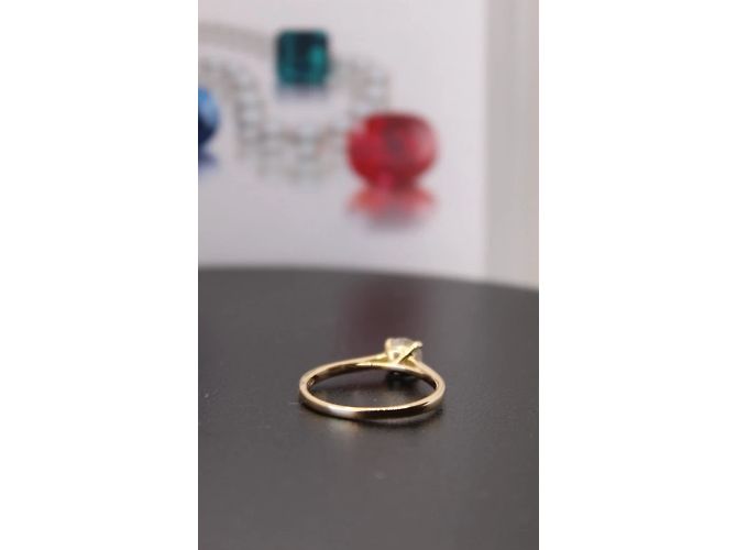 Autre Marque Französischer Solitärring GIA 0,59 ct. mit natürlichem rundem Brillanten Weiß - Ansicht 13