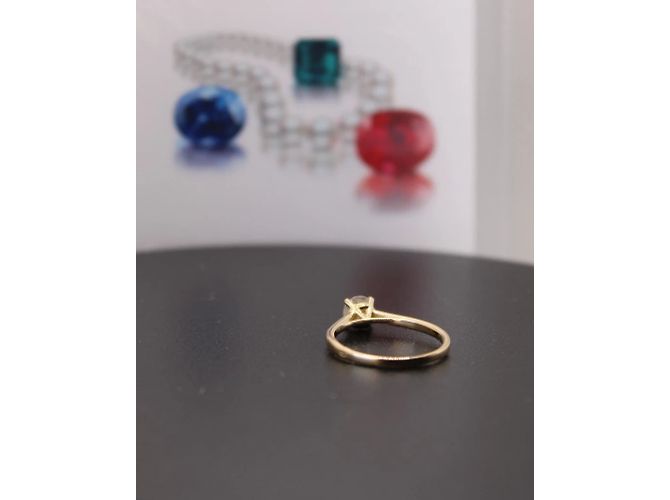 Autre Marque Französischer Solitärring GIA 0,59 ct. mit natürlichem rundem Brillanten Weiß - Ansicht 14