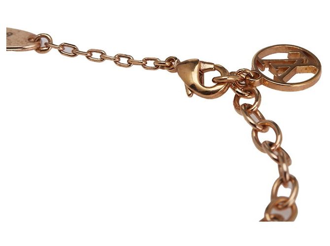 Collana Cuore Strass Louis Vuitton Rosa Rosso D'oro - vista 5